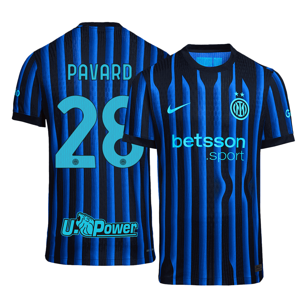 Authentic PAVARD #28 Inter Milan Home Soccer Jersey 2025/26