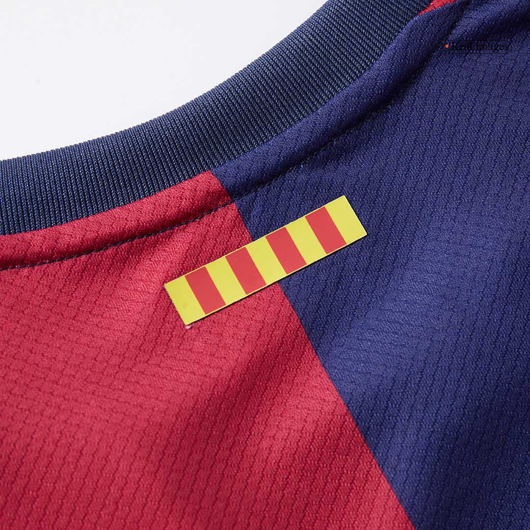 Kid's Barcelona Home Soccer Jersey Kit(Jersey+Shorts) 2024/25 Red&Blue