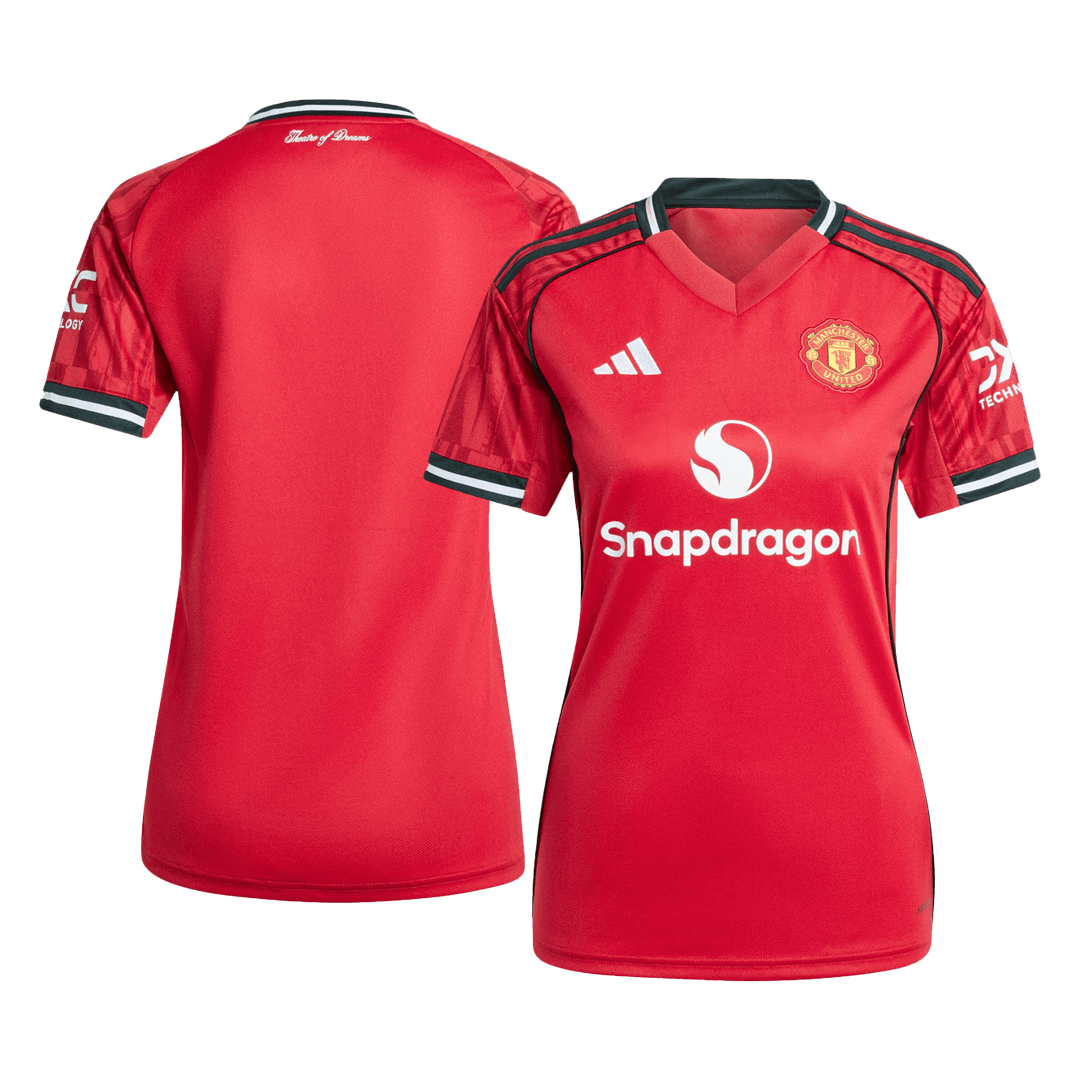 Women's Manchester United Home Soccer Jersey 2025/26 Red