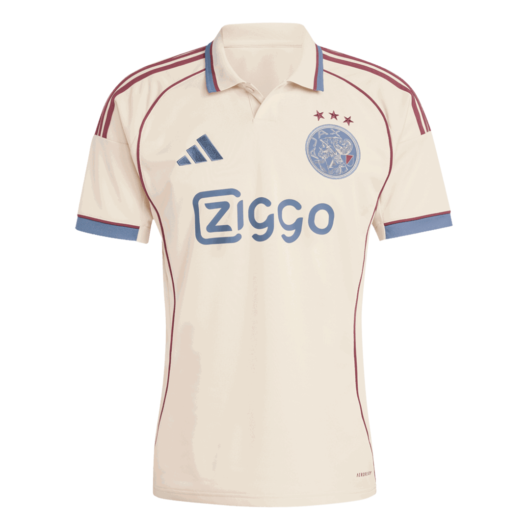 Ajax Third Away Soccer Jersey 2025/26 White