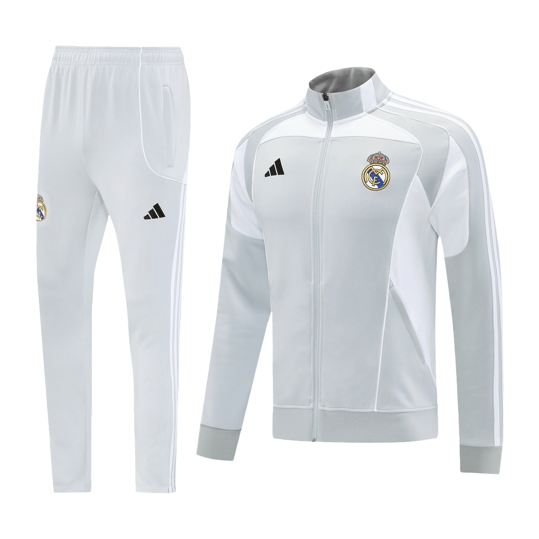 25/26 Real Madrid Training Jacket Kit(Jacket+Pants) Gray