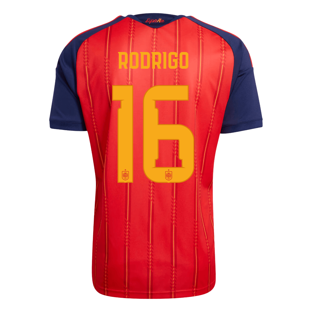 RODRIGO #16 Spain Home Soccer Jersey World Cup 2026 Red
