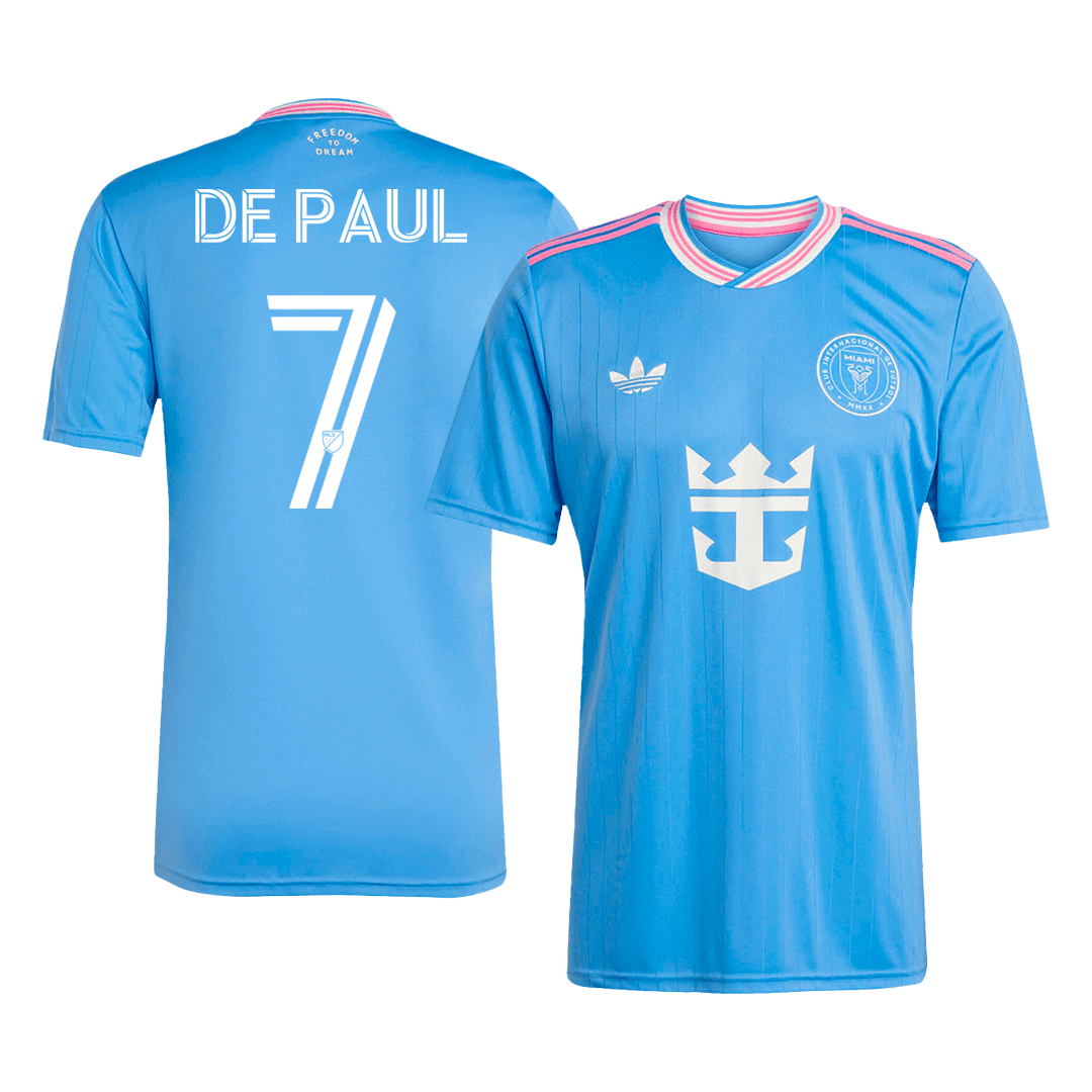 DE PAUL #7 Inter Miami Third away Soccer Jersey 2025 Blue
