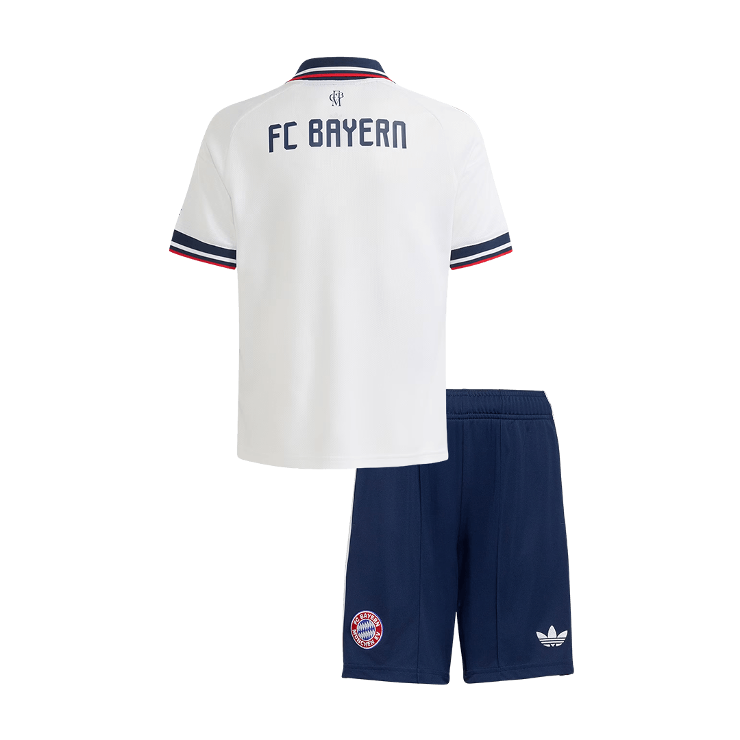 Kids Bayern Munich Away Soccer Jersey Kit (Jersey+Shorts) 2026/27 White