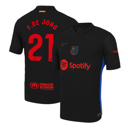 Authentic F.DE JONG #21 Barcelona Away Soccer Jersey 2024/25