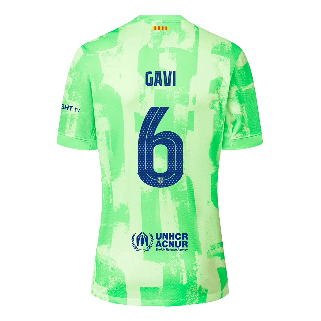 GAVI #6 Barcelona Third Away Soccer Jersey 2024/25 - UCL£¨Spotify Logo Without Text£©