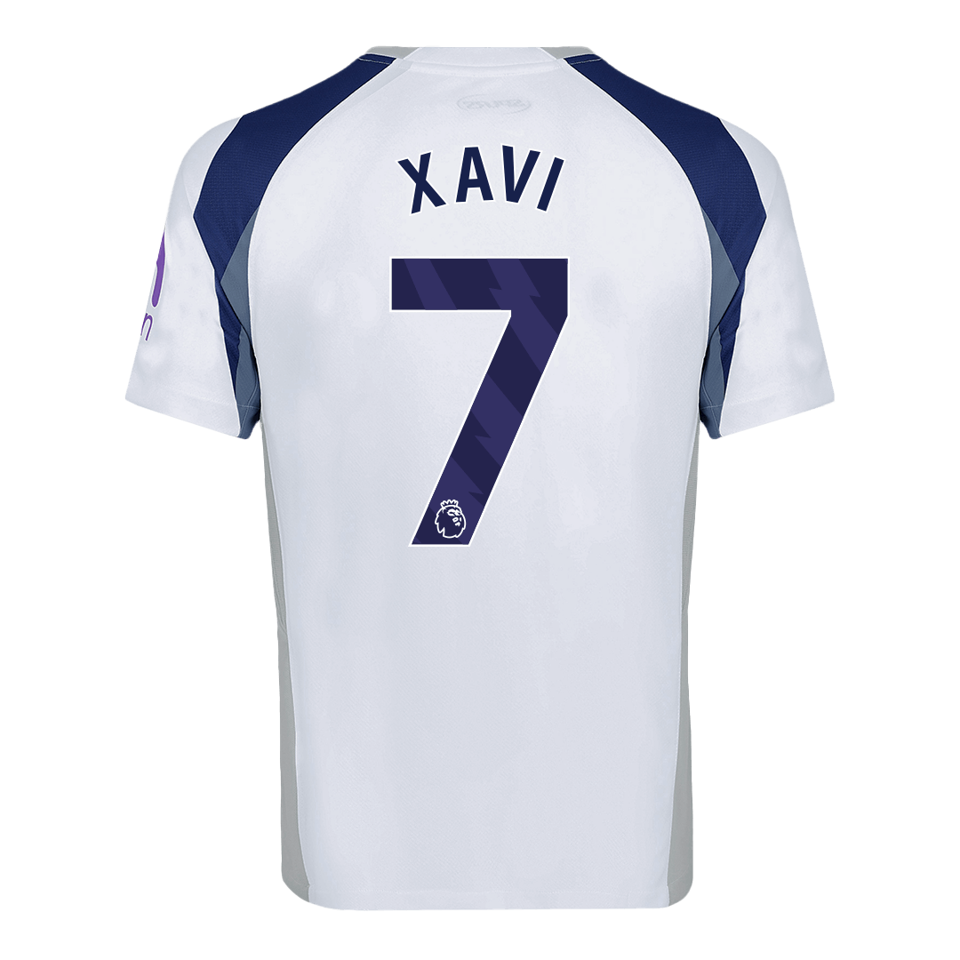 XAVI #7 Tottenham Hotspur Home Soccer Jersey 2025/26 White