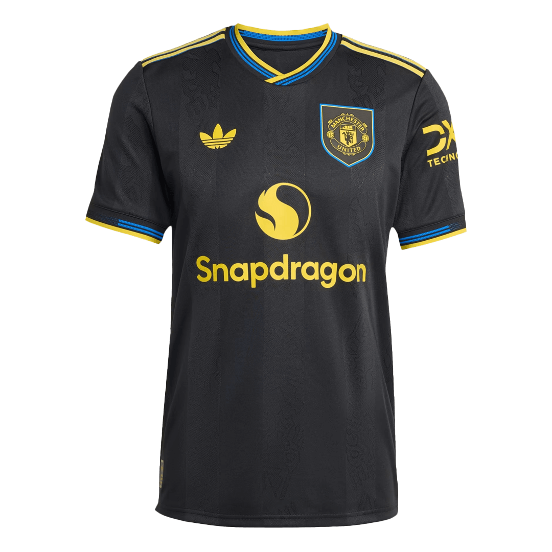 Authentic Manchester United Third Away Soccer Jersey 2025/26 Black