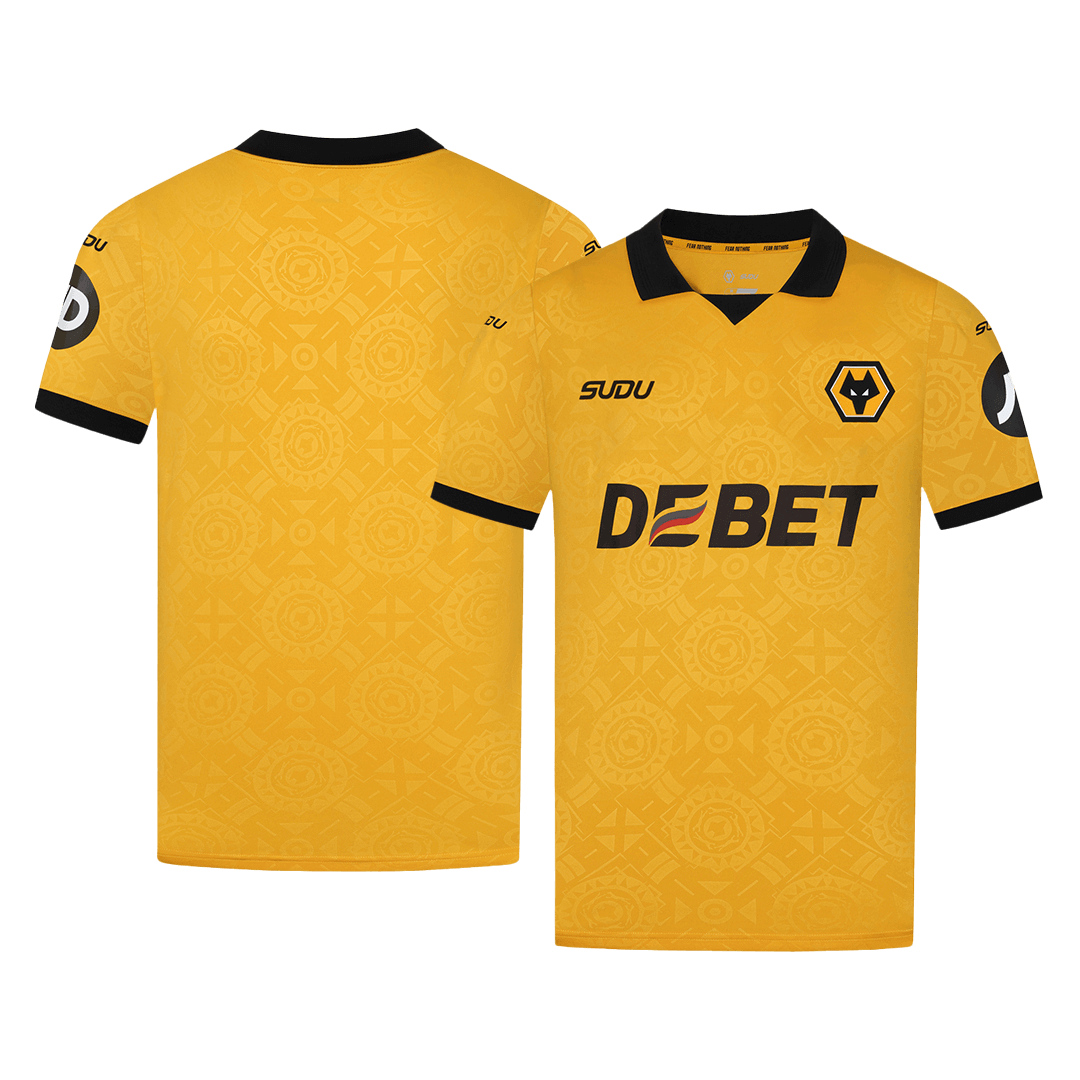 Wolves Home Soccer Jersey 2025/26 Yellow