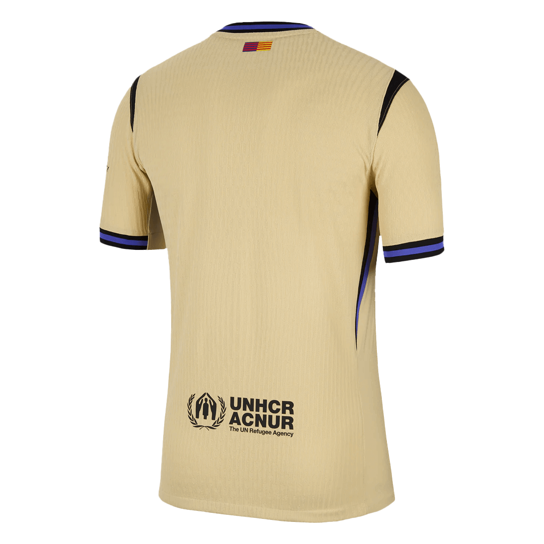 Authentic Barcelona Away Soccer Jersey 2025/26 Yellow