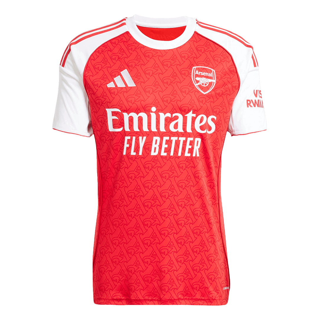 SAKA #7 Arsenal Home Soccer Jersey 2025/26 Red