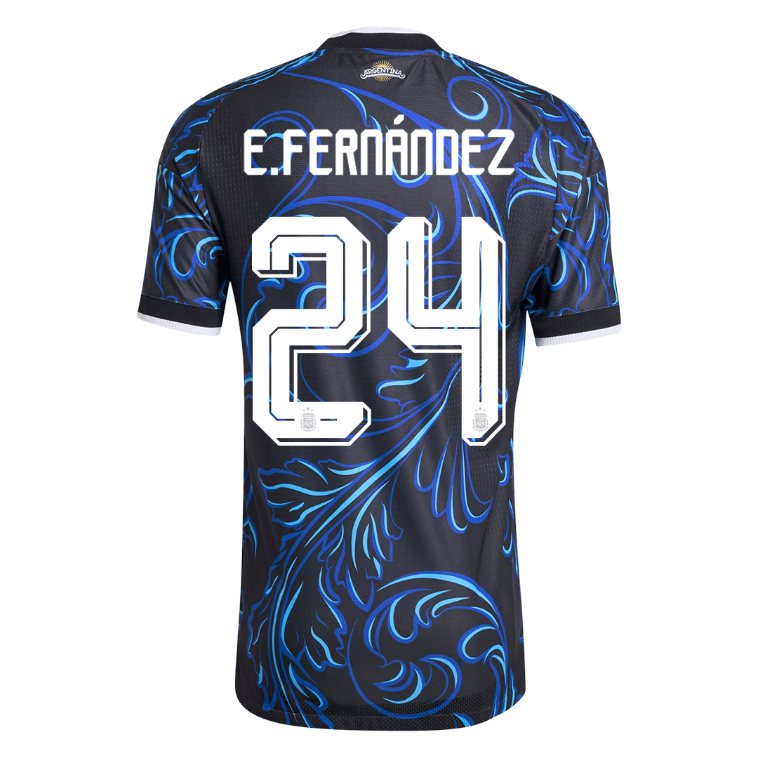 Authentic E. FERNÁNDEZ #24 Argentina Away Soccer Jersey 2026