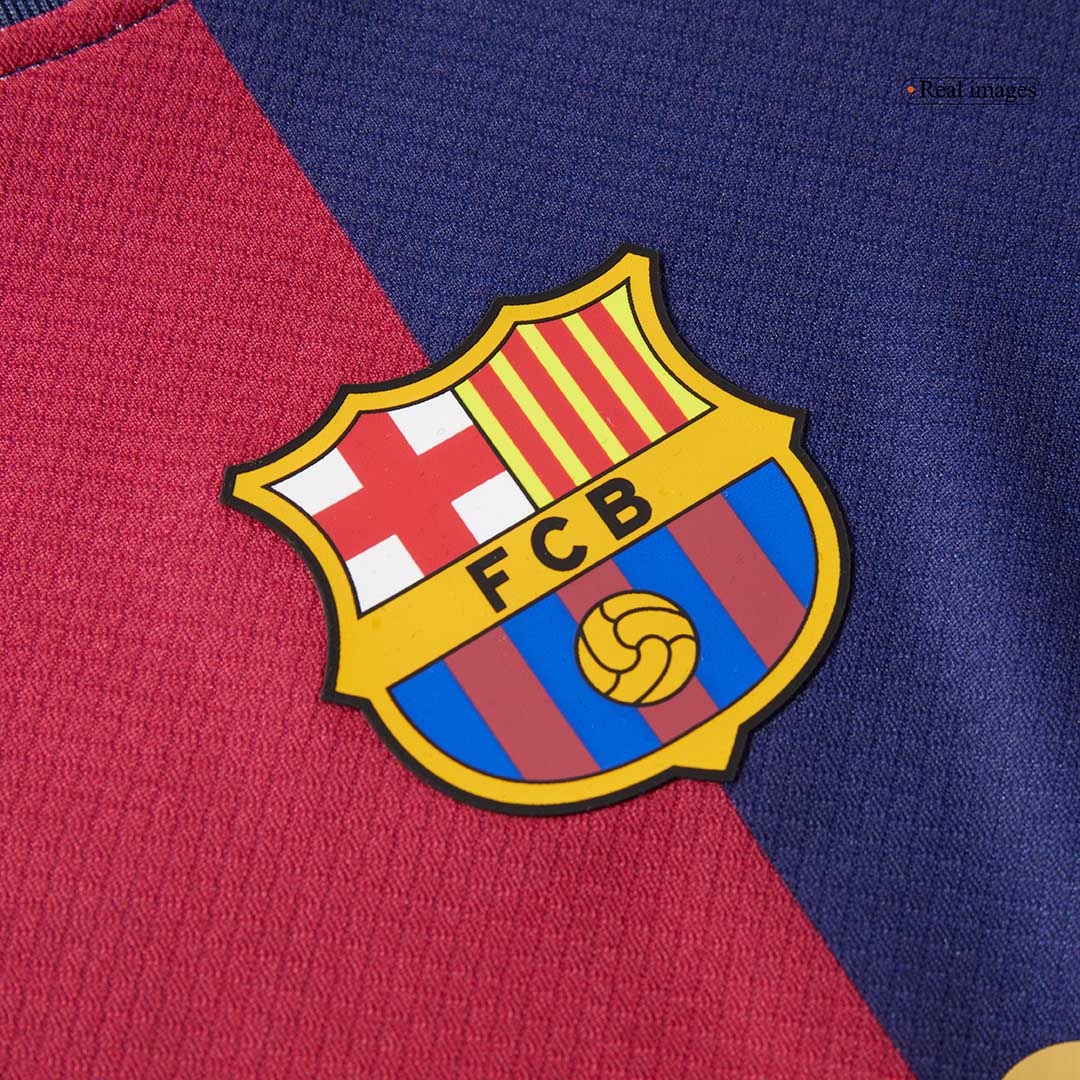 Kid's Barcelona Home Soccer Jersey Kit(Jersey+Shorts) 2024/25 Red&Blue