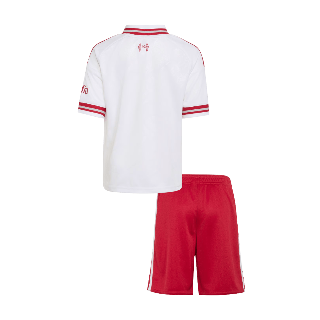 Kids Liverpool Aawy Soccer Jersey Kit (Jersey+Shorts) 2026/27 White