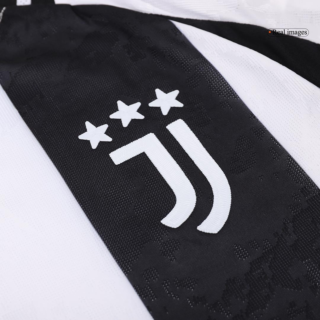 Authentic YILDIZ #10 Juventus Home Soccer Jersey 2024/25 - Save The Children Sponsor