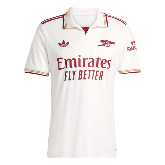 Arsenal Third Away Soccer Jersey 2025/26 White