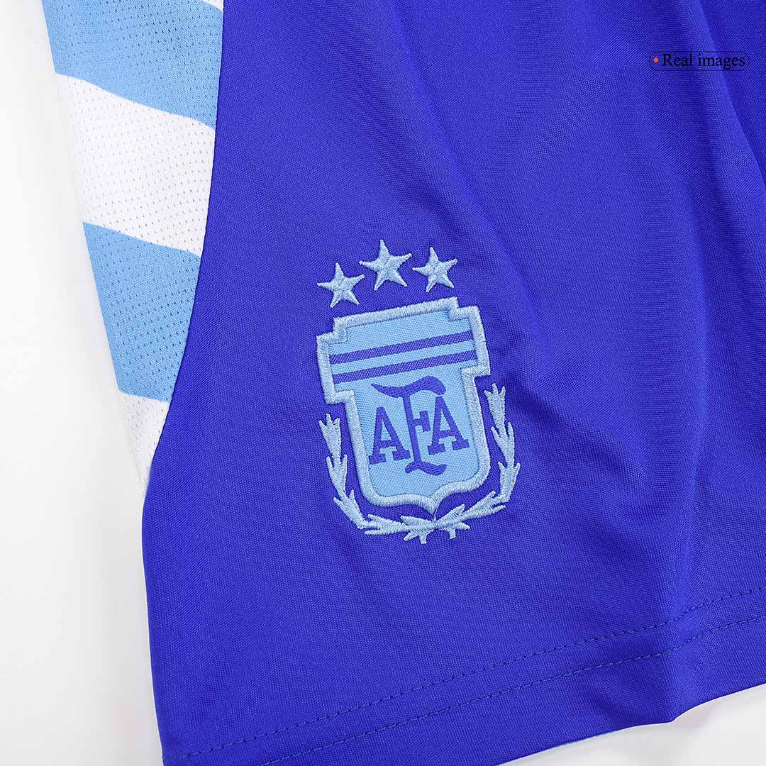 Kid's Argentina Away Soccer Jersey Kit(Jersey+Shorts) 2024