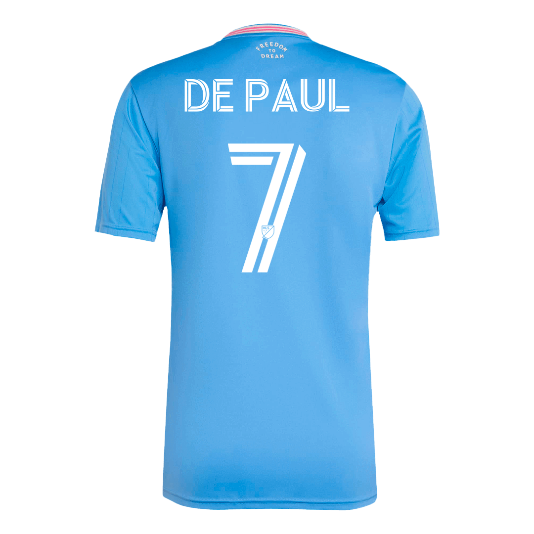 DE PAUL #7 Inter Miami Third away Soccer Jersey 2025 Blue
