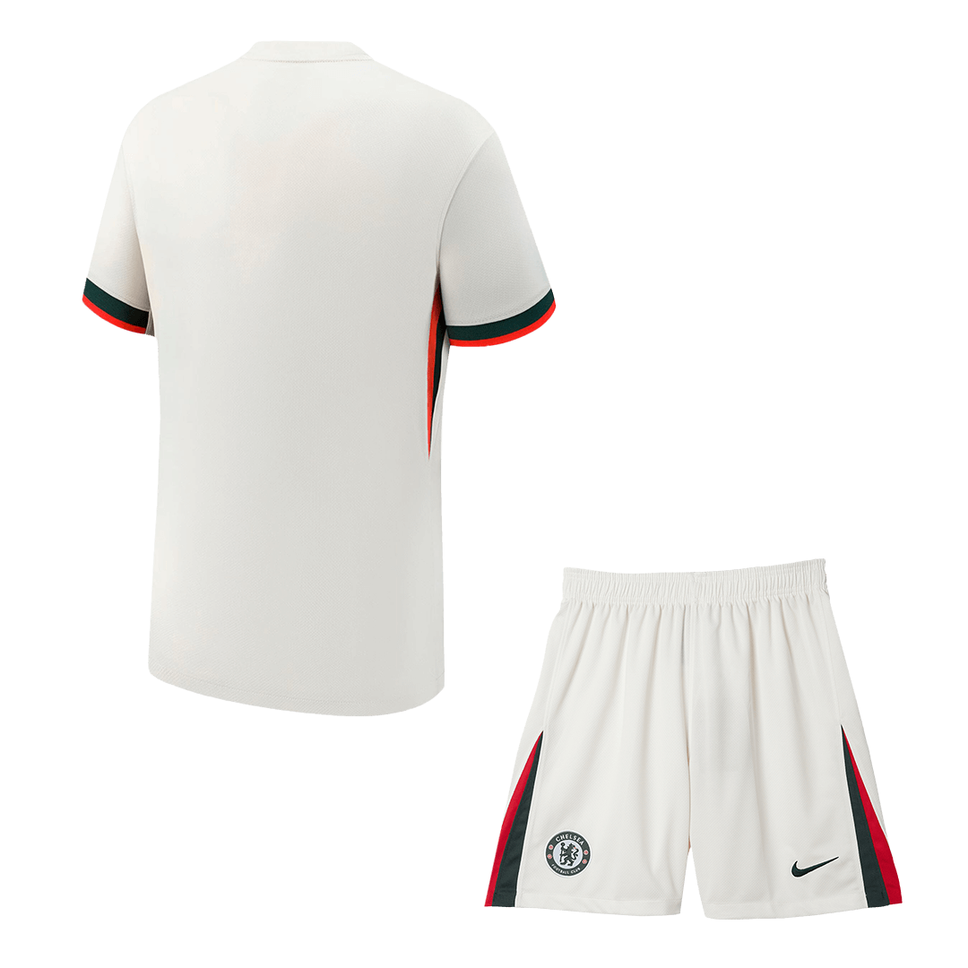 Chelsea Away Soccer Jersey Kit(Jersey+Shorts) 2025/26 White