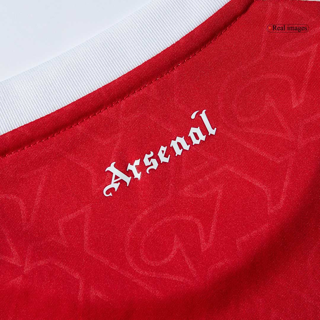 Kid's Arsenal Home Soccer Jersey Kit(Jersey+Shorts+Socks) 2025/26 Red