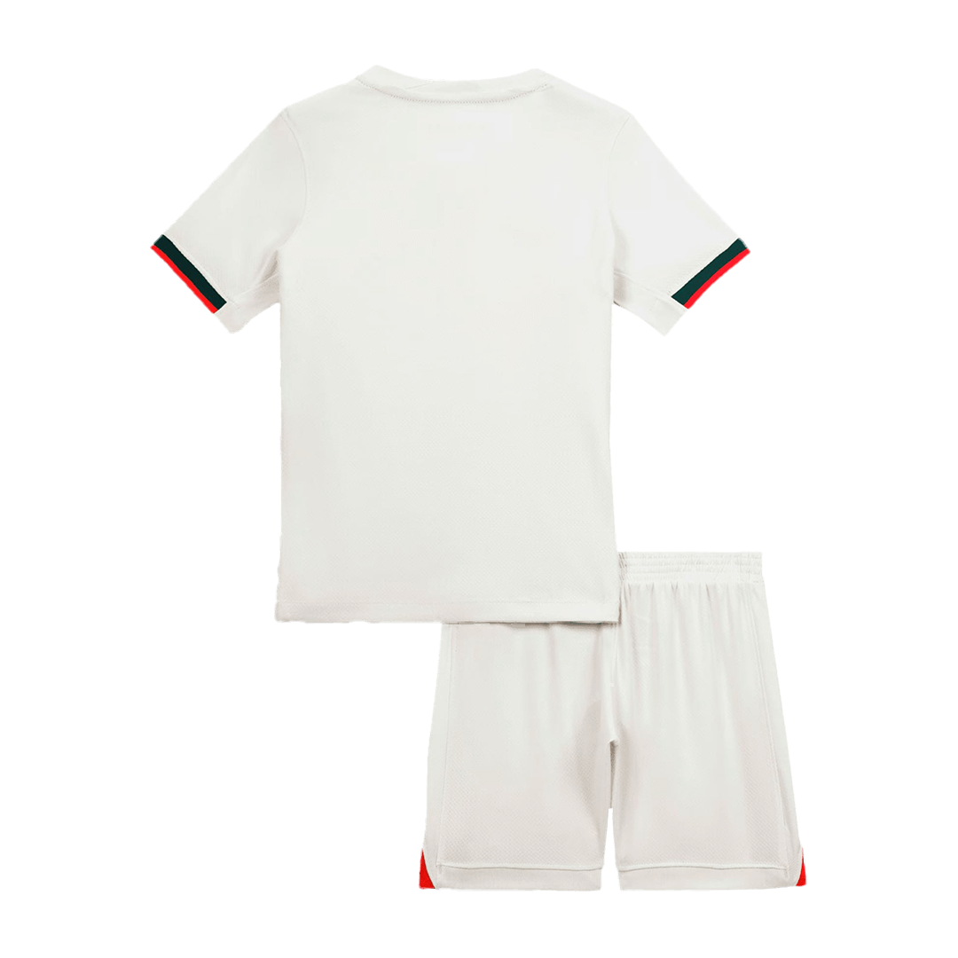 Kid's Chelsea Away Soccer Jersey Kit(Jersey+Shorts) 2025/26 White