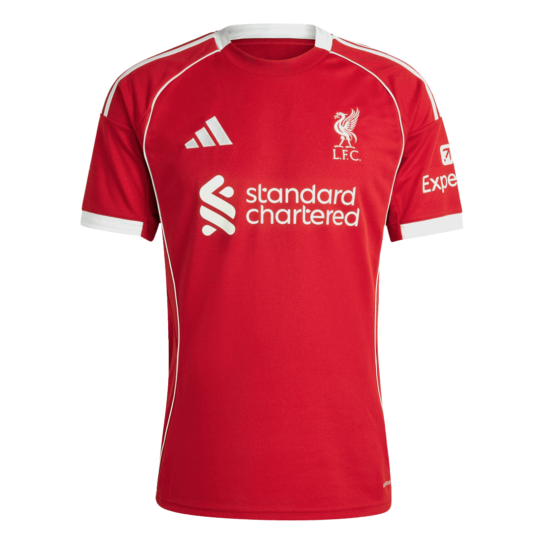 M.SALAH #11 Liverpool Home Soccer Jersey 2025/26 Red