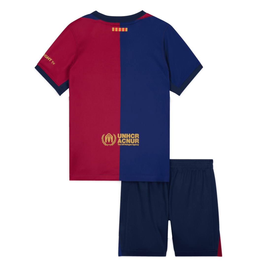 Kid's Barcelona Home Soccer Jersey Kit(Jersey+Shorts) 2024/25