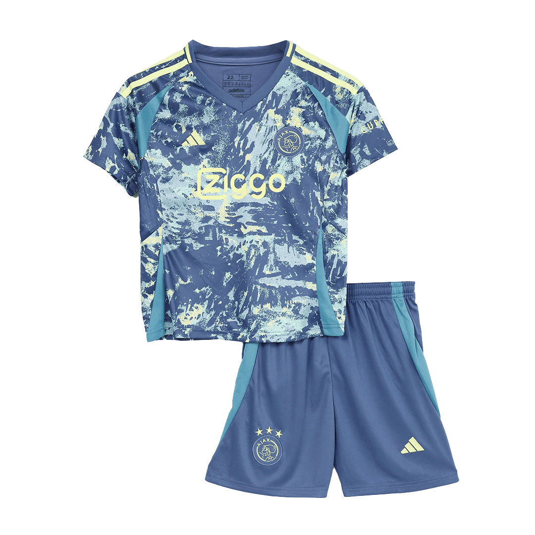 Kid's Ajax Away Soccer Jersey Kit(Jersey+Shorts) 2024/25
