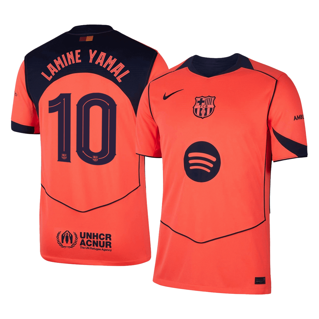 LAMINE YAMAL #10 Barcelona Third Away Soccer Jersey 2025/26—UCL