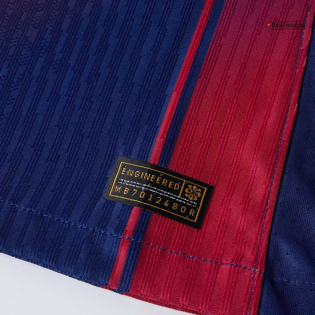 Authentic CUBARSÍ #2 Barcelona Home Soccer Jersey 2025/26 Red&Blue - UCL