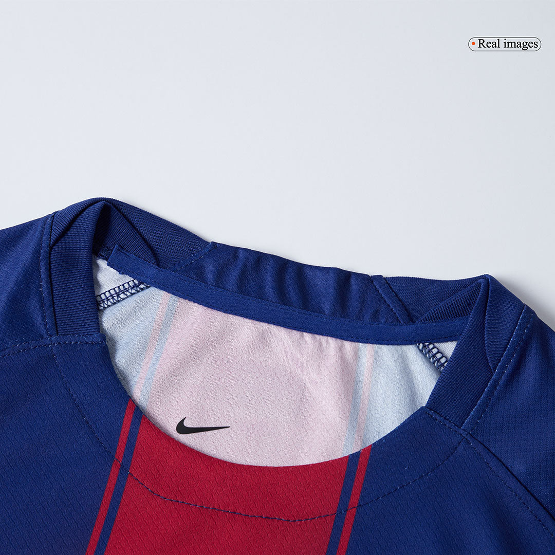 F.DE JONG #21 Barcelona Home Soccer Jersey 2025/26 Red&Blue - UCL