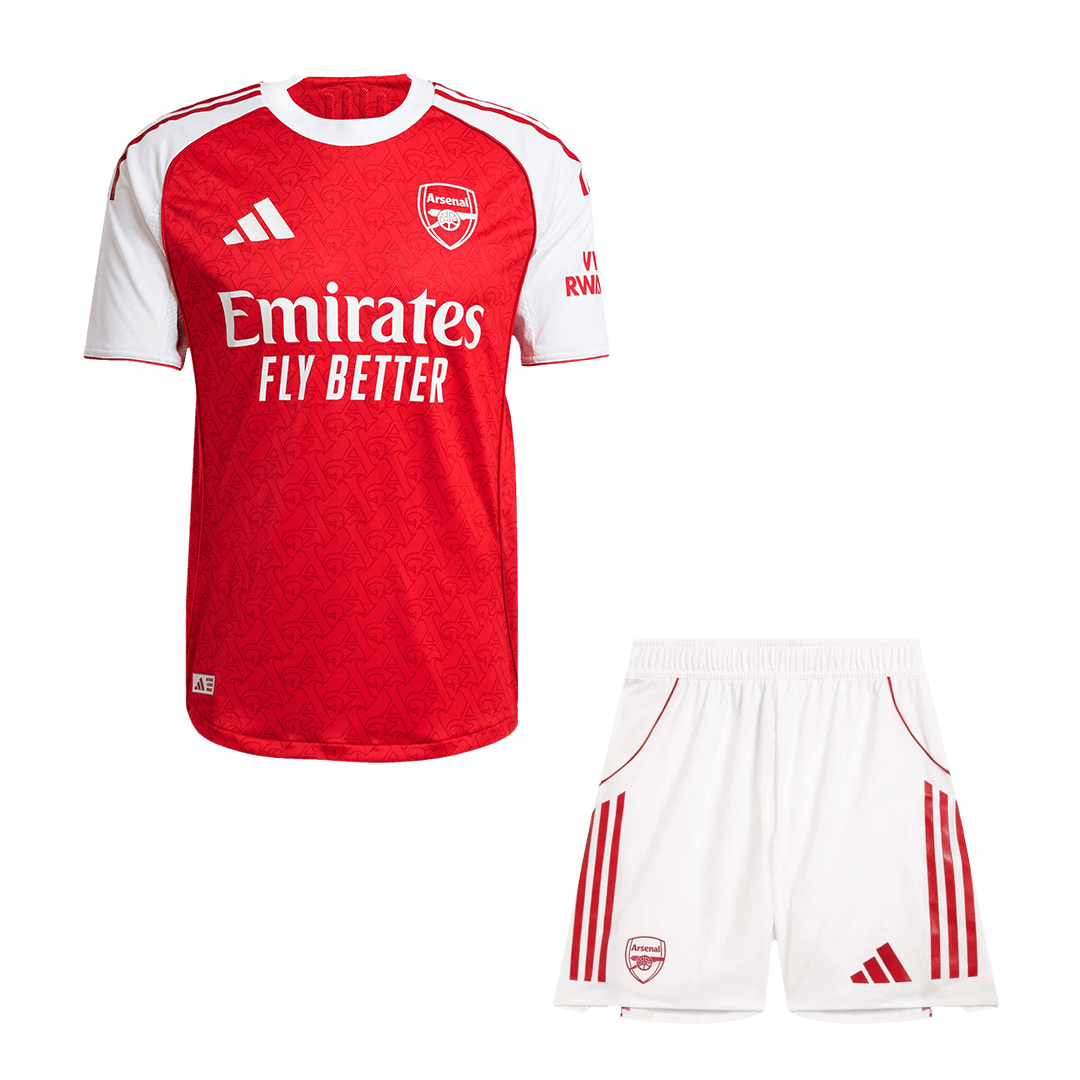 Authentic Arsenal Home Soccer Jersey Kit(Jersey+Shorts) 2025/26