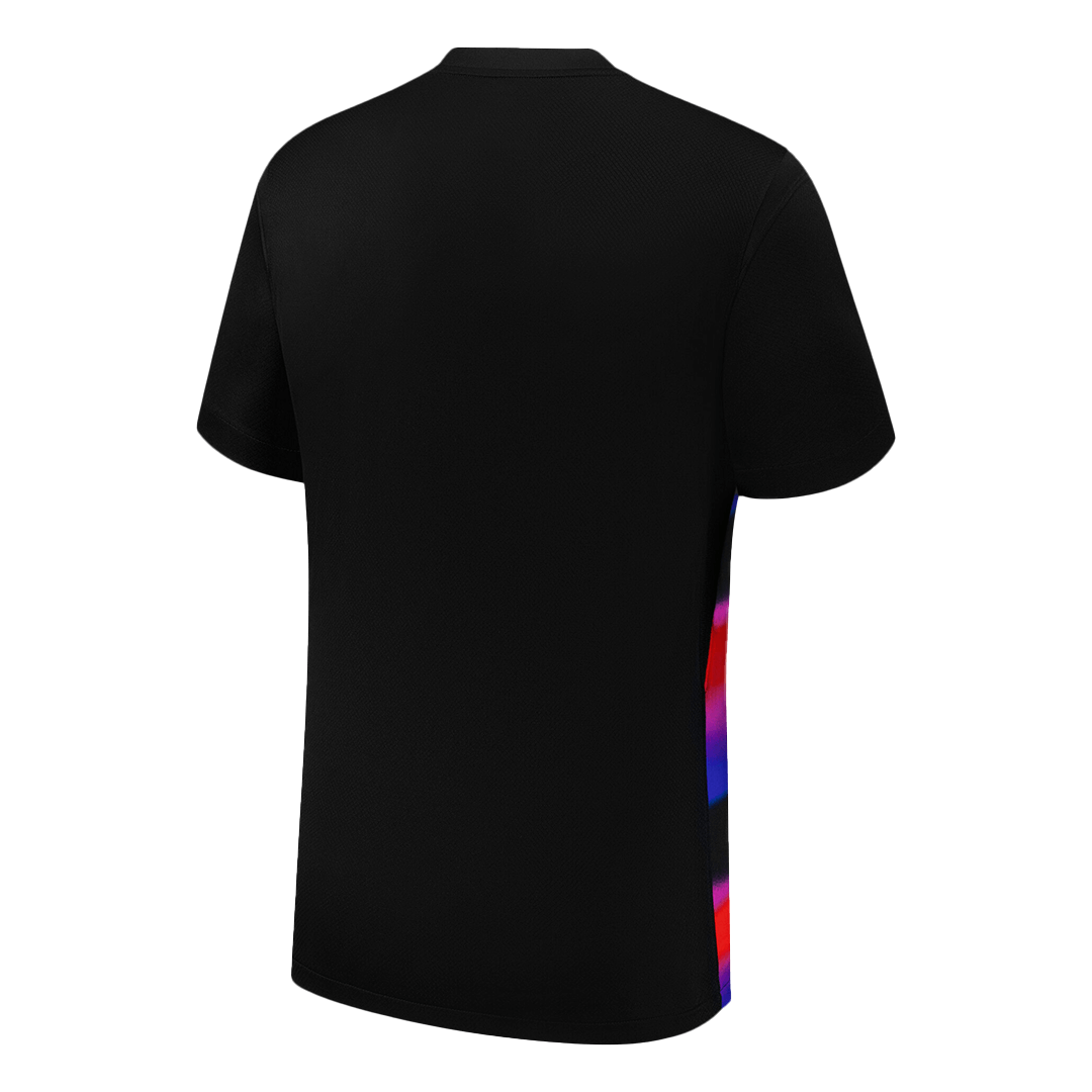 Men's England Away Soccer Jersey 2025 Black - Women's Euro