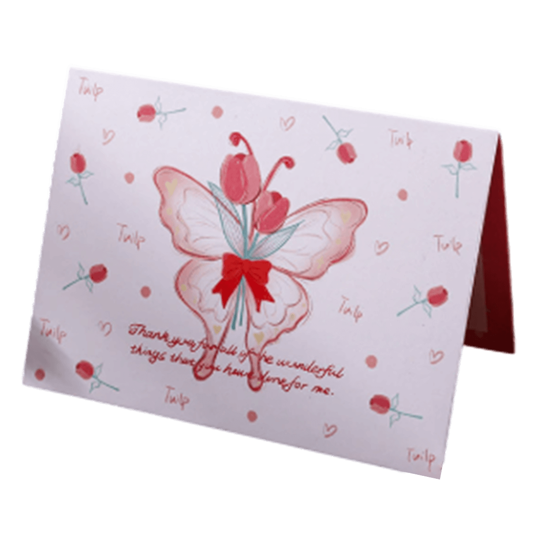 Custom Tulip Butterfly Valentine's Day Card Red football shirt 2025/26