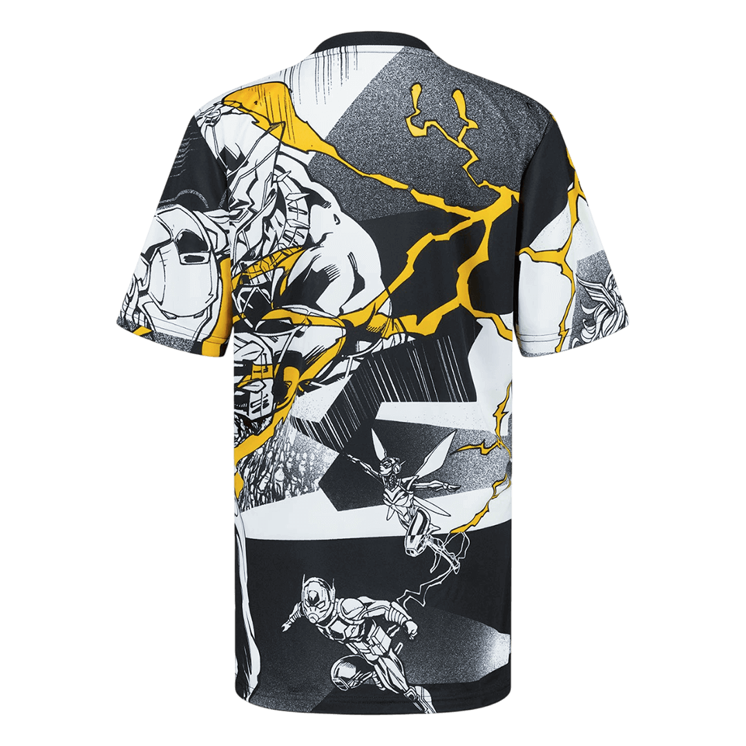 Real Madrid X Marvel Soccer Jersey 25/26 Black&White