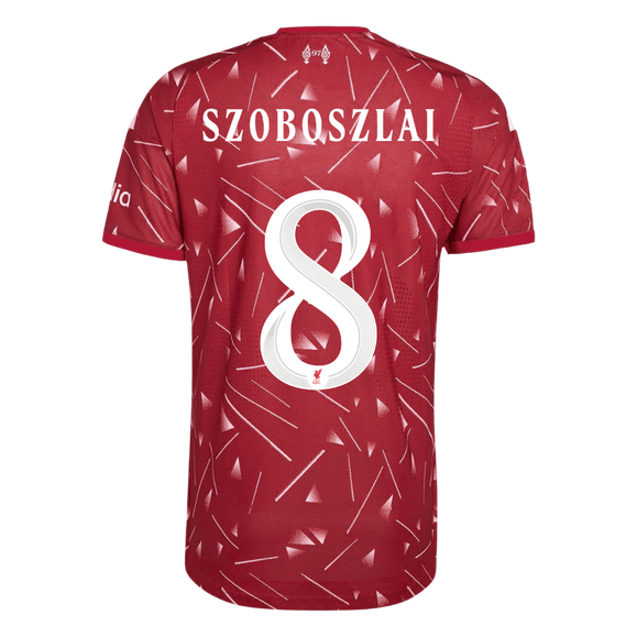 Authentic SZOBOSZLAI #8 Liverpool Home Soccer Jersey 2026/27