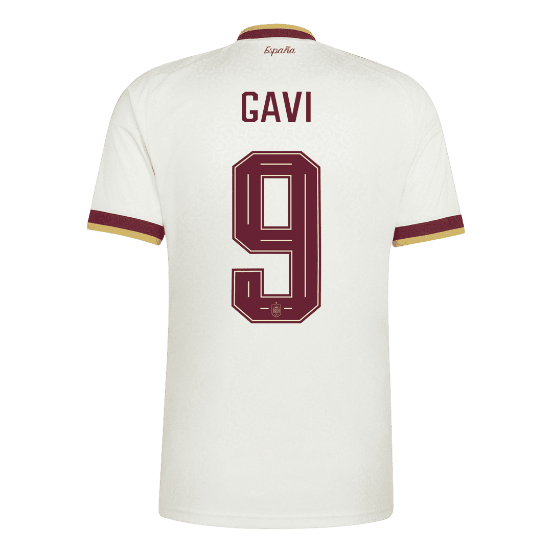 GAVI #9 Spain Champion Edition Away Soccer Jersey World Cup 2026 White