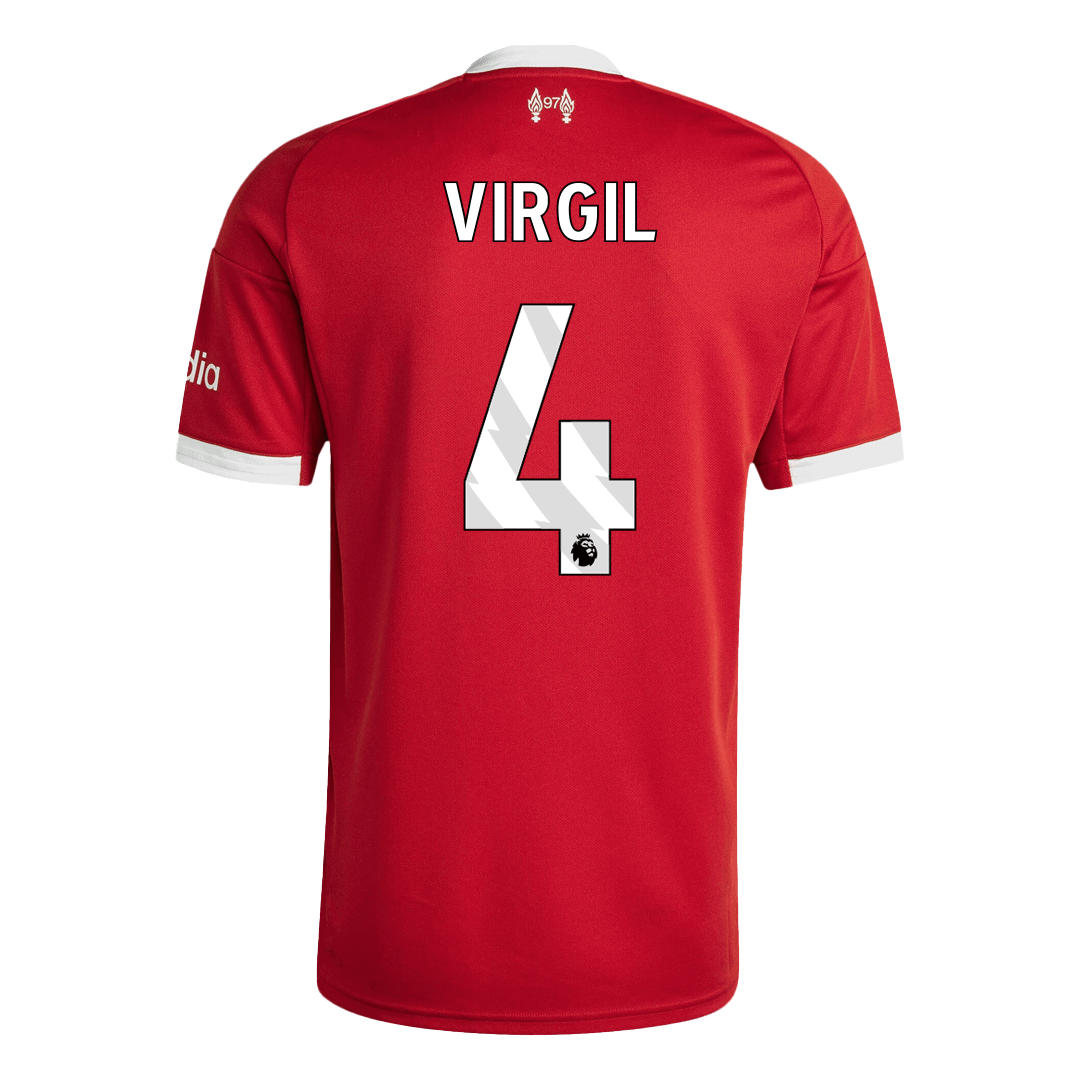 VIRGIL #4 Liverpool Home Soccer Jersey 2025/26 Red
