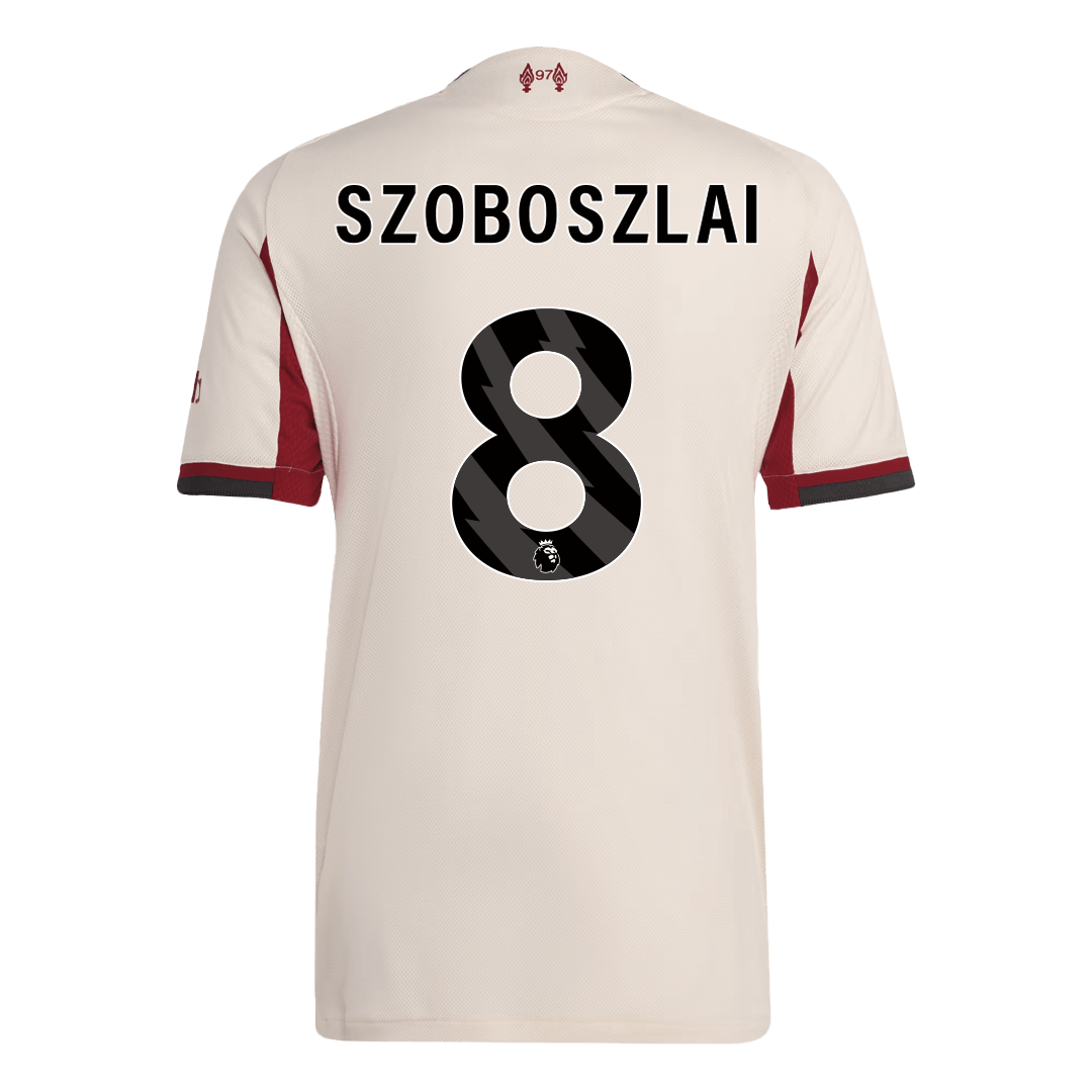 Authentic SZOBOSZLAI #8 Liverpool Away Soccer Jersey 2025/26