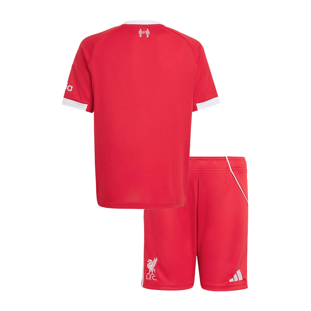 Kid's Liverpool Home Soccer Jersey Kit(Jersey+Shorts) 25/26 Red