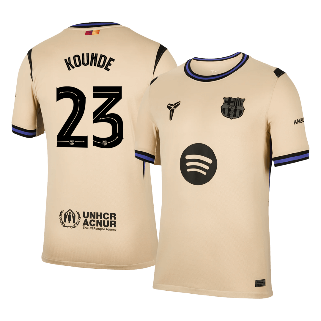 KOUNDE #23 Barcelona Away Soccer Jersey 2025/26