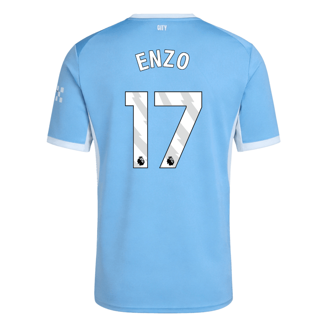 ENZO #17 Manchester City Home Soccer Jersey 26/27 Blue