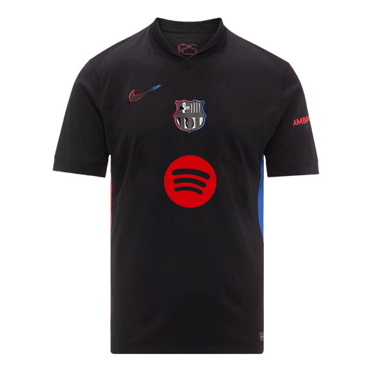 Barcelona Away Soccer Jersey 2024/25 - Spotify Logo Without Text