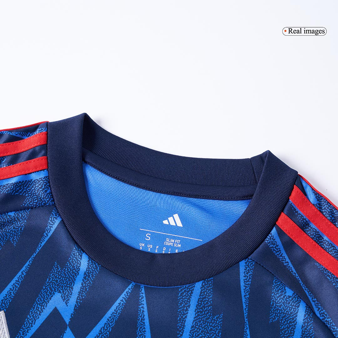 Arsenal Away Soccer Jersey Kit(Jersey+Shorts) 2025/26 Blue