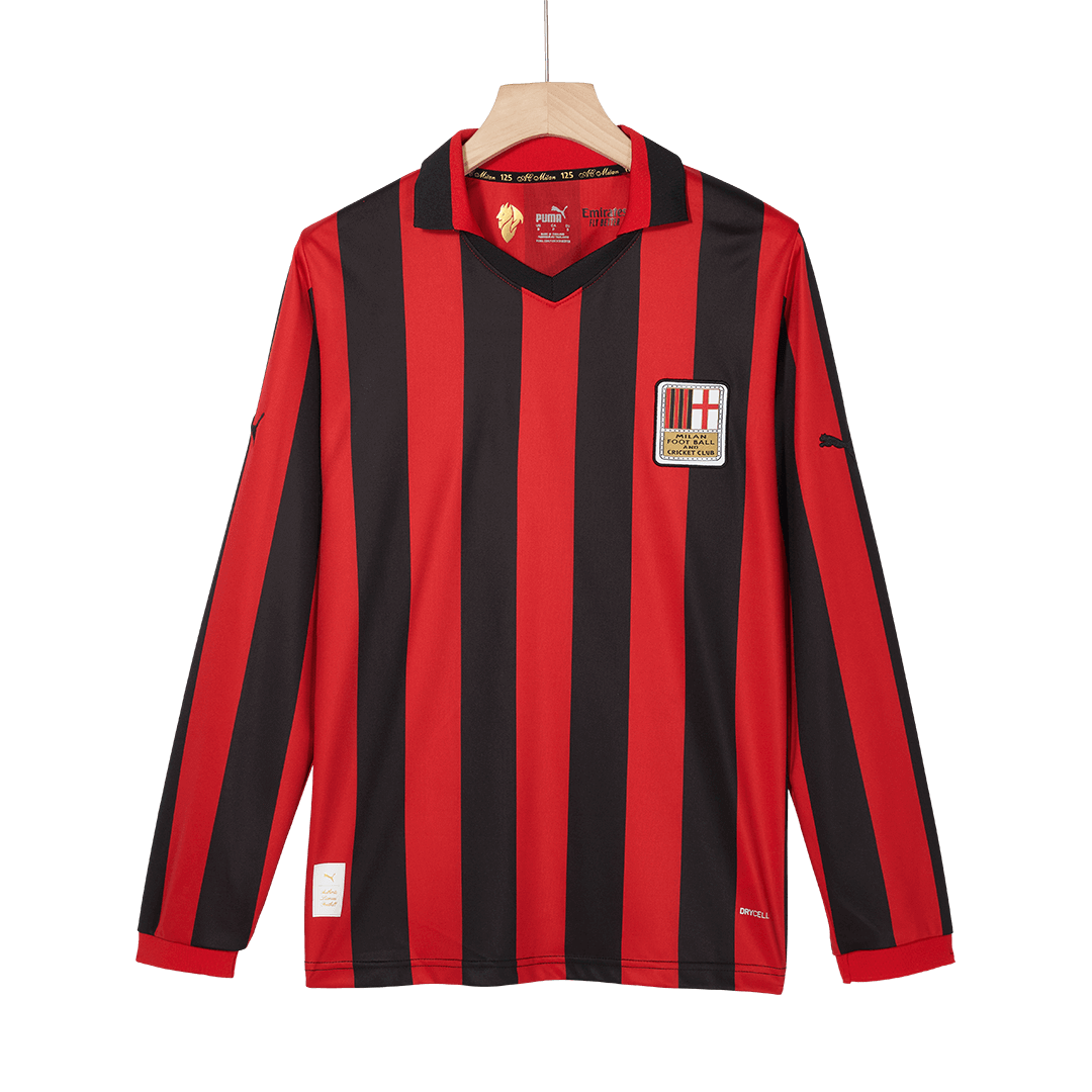 #125 AC Milan 125th Anniversary Long Sleeve Soccer Jersey 2024/25