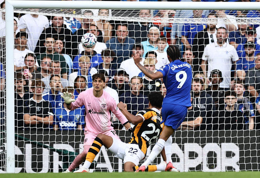 Joao Pedro shooting for Chelsea against Hull City at Stamford Bridge on 12 September 2026
