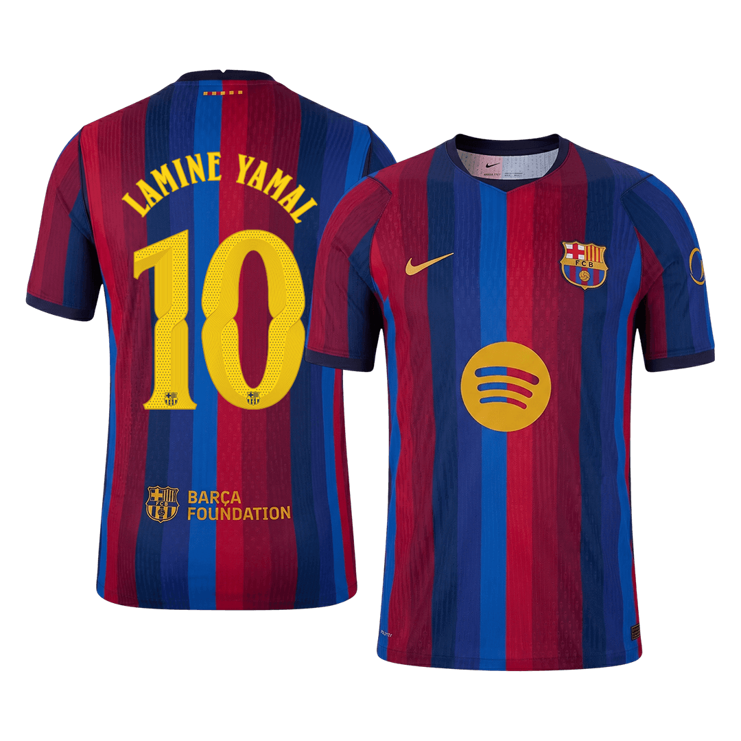 Player Version LAMINE YAMAL #10 Barcelona Home Football Jersey 2026/27
