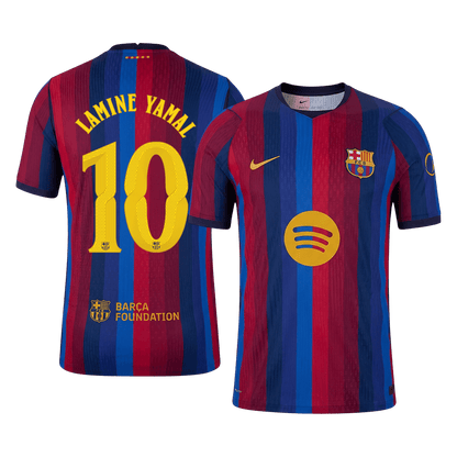 Player Version LAMINE YAMAL #10 Barcelona Home Football Jersey 2026/27