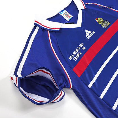 Retro HENRY #12 1998 France Home Soccer Jersey