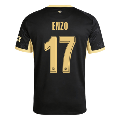 ENZO #17 Manchester City Away Soccer Jersey 2026/27 Black - UCL
